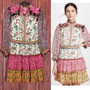 Alice + Olivia Floral Multicolor Mini Dress